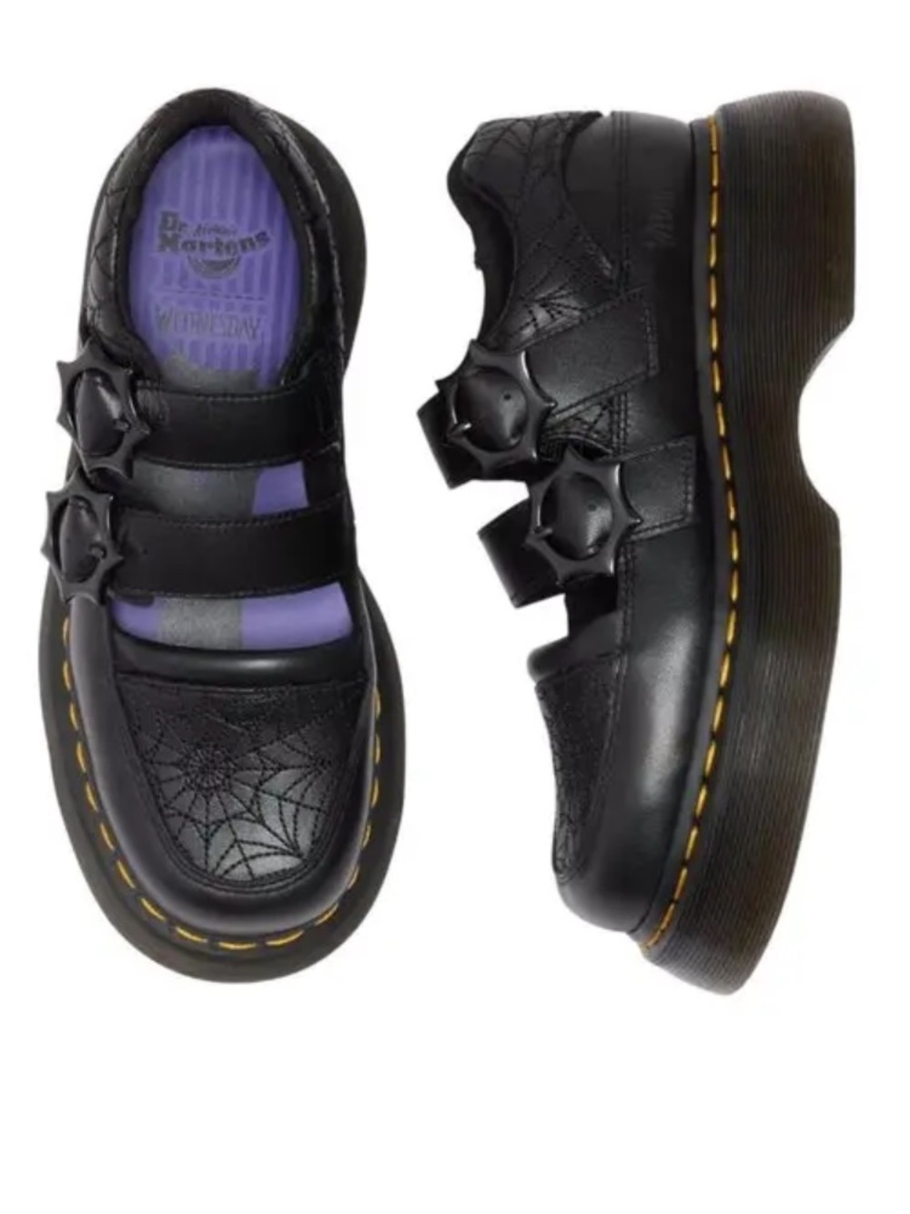 Womens Dr. Martens x Wednesday Buzz Mary Jane Casual Shoe - Black Size 9 Like Nu